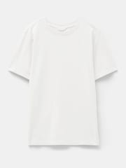 Hush White Rosie Regular Fit Cotton T-Shirt - Image 5 of 5