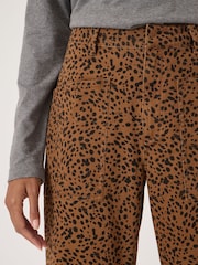 Hush Leopard Cordi Barrel Leg Trousers - Image 4 of 6
