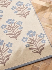 Laura Ashley Blue Wool Jacquard Amilia Trellis Rug - Image 2 of 5