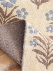 Laura Ashley Blue Wool Jacquard Amilia Trellis Rug - Image 4 of 5