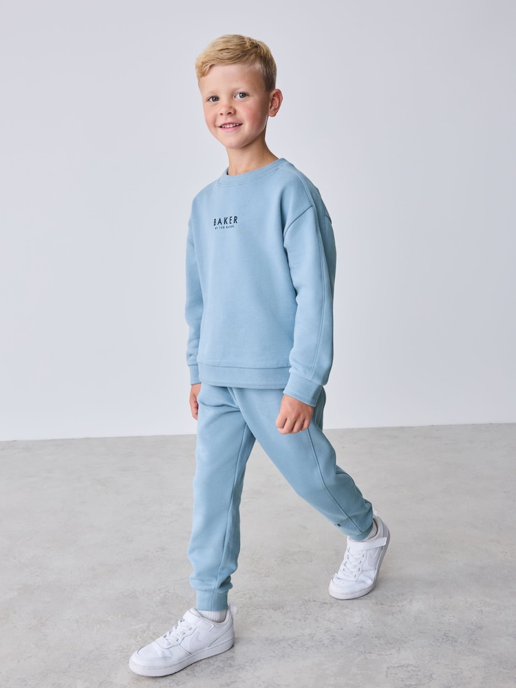 Azul medio - Conjunto de sudadera y pantalones de chándal de Baker by Ted Baker - Imagen 1 de 16