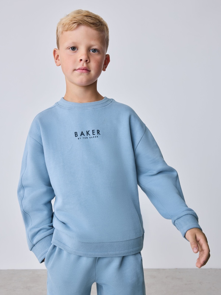 Azul medio - Conjunto de sudadera y pantalones de chándal de Baker by Ted Baker - Imagen 2 de 16