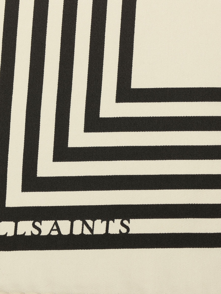 AllSaints White Gothic As Square Scarf - Image 4 of 4 AllSaints White Gothic As Square Scarf - Image 4 of 4