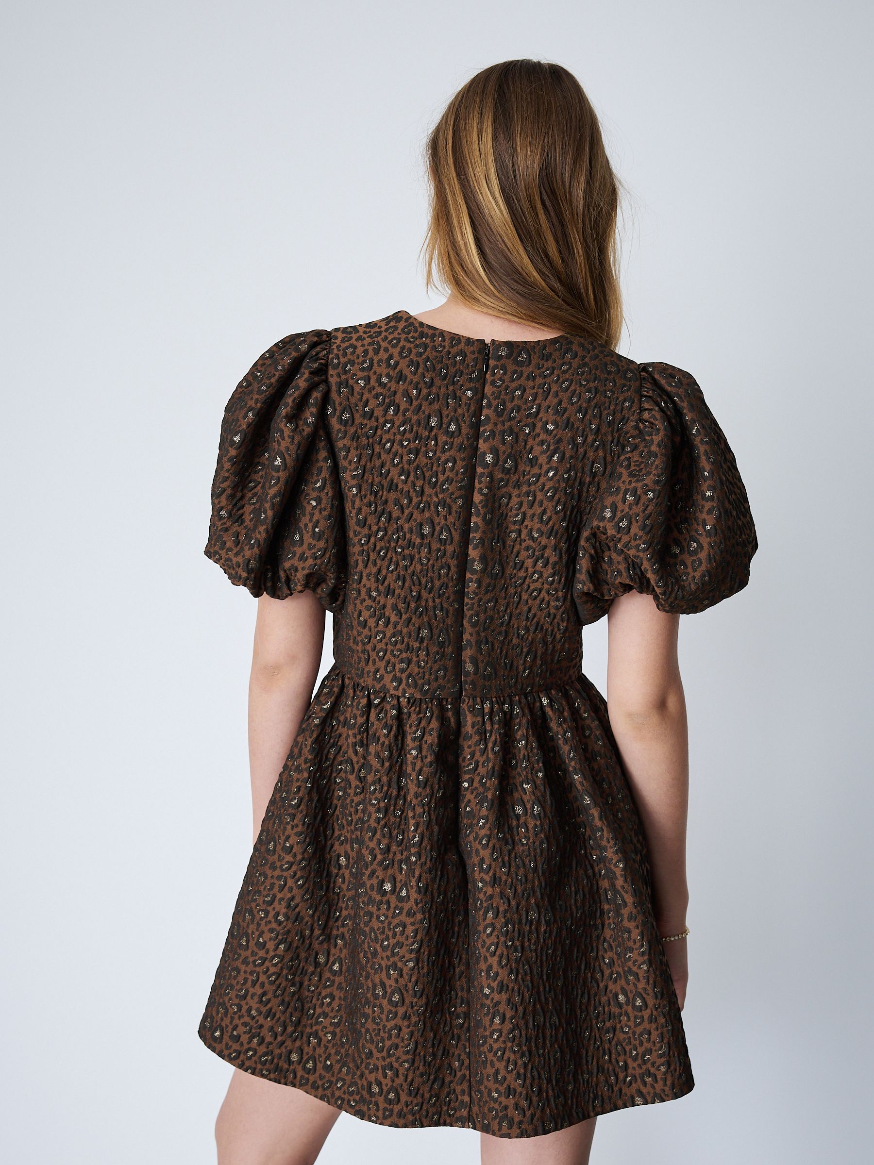 Puff Cutter Buy Animal Puff Sleeve Jaquard Bow Mini Dress from Next Netherlands