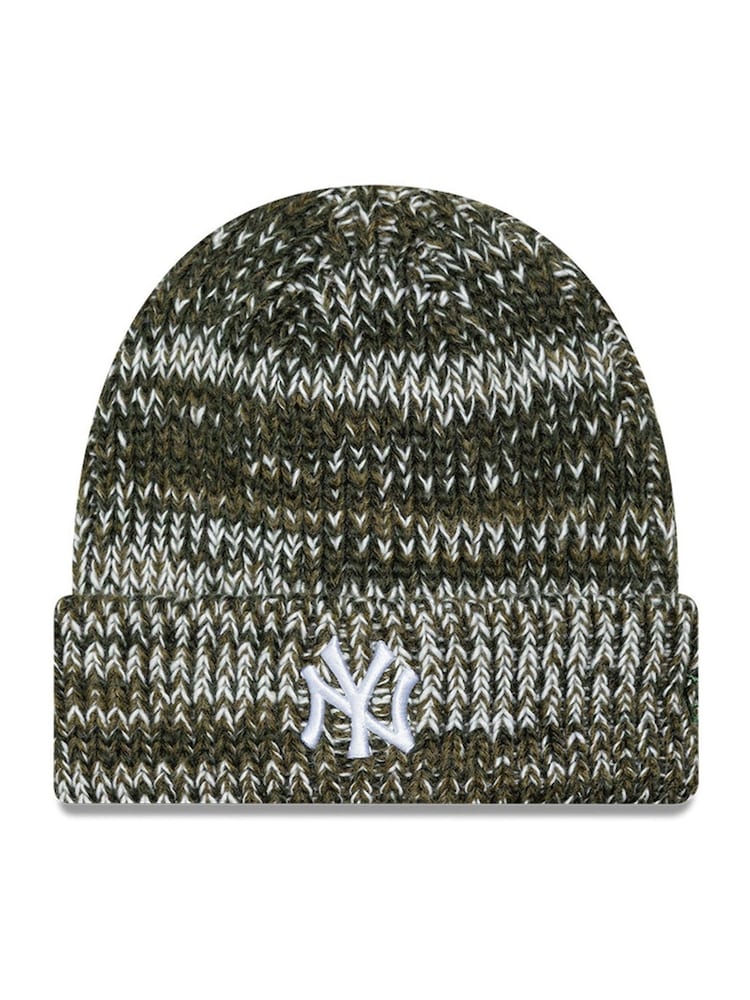 New Era Green Chunky Knit Beanie New York Yankees Cap - Image 1 of 2