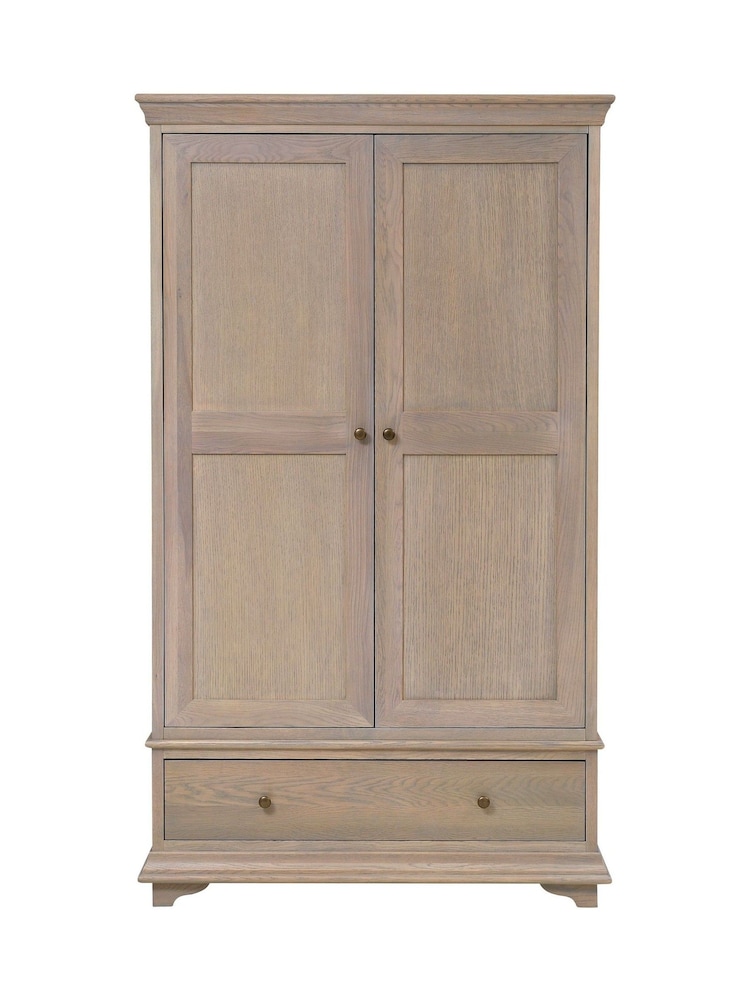 Cotswold Company Smoked Oak Winchcombe Wardrobe - Image 2 of 6