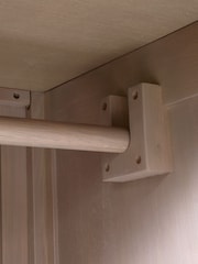 Cotswold Company Smoked Oak Winchcombe Wardrobe - Image 5 of 6