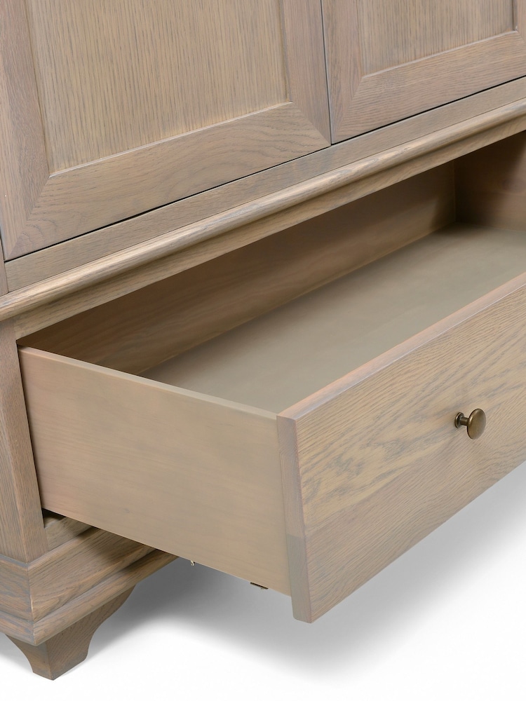 Cotswold Company Smoked Oak Winchcombe Wardrobe - Image 6 of 6