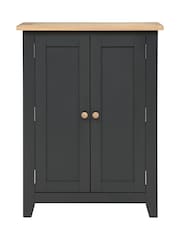 Cotswold Company Charcoal Chester Shoe Cupboard - Image 1 of 1