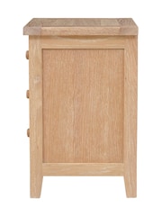 Cotswold Company Whitewash Oak Inglesham 3 Drawer Bedside Table - Image 2 of 5
