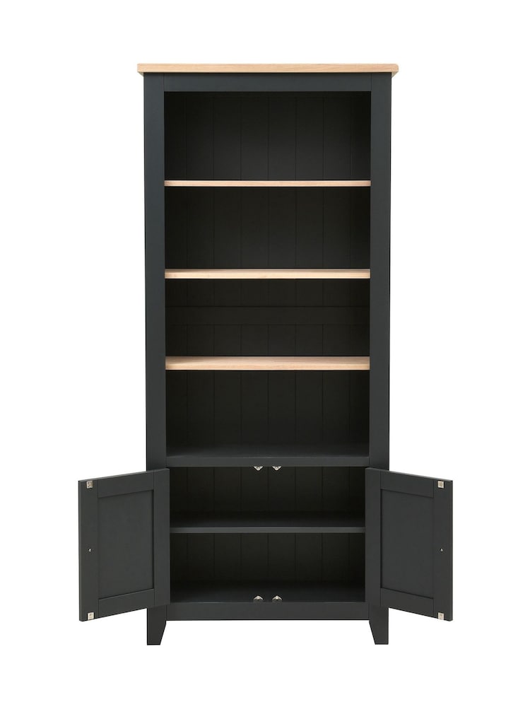 Cotswold Company Charcoal Chester Alcove Display Cabinet - Image 2 of 6