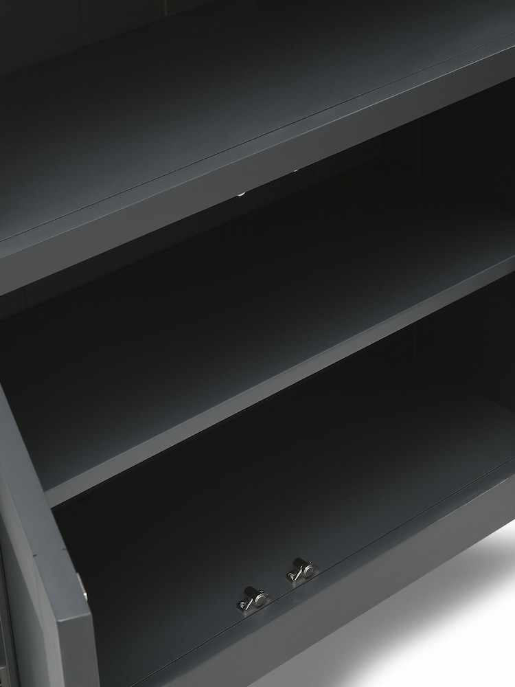 Cotswold Company Charcoal Chester Alcove Display Cabinet - Image 6 of 6