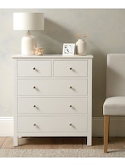 Cotswold Company Pure White Simply Cotswold 5 Drawer Chest - Image 1 of 6