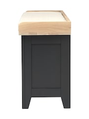 Cotswold Company Charcoal Chester Open Shoe Storage Bench - Image 3 of 5