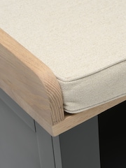 Cotswold Company Charcoal Chester Open Shoe Storage Bench - Image 4 of 5