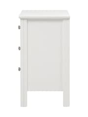 Cotswold Company Pure White Simply Cotswold 3 Drawer Bedside Table - Image 3 of 6