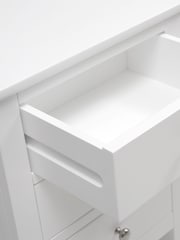 Cotswold Company Pure White Simply Cotswold 3 Drawer Bedside Table - Image 5 of 6
