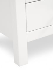 Cotswold Company Pure White Simply Cotswold 3 Drawer Bedside Table - Image 6 of 6