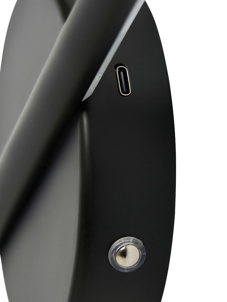 BHS Black USB-C Rechargeable Wall Light - Image 6 of 6