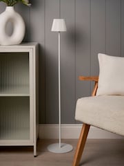 BHS White Esther USB-C Rechargeable Floor Lamp - Image 2 of 7