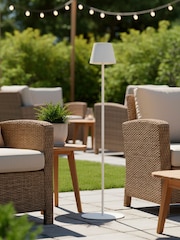 BHS White Esther USB-C Rechargeable Floor Lamp - Image 5 of 7