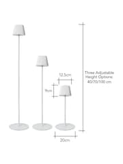 BHS White Esther USB-C Rechargeable Floor Lamp - Image 7 of 7