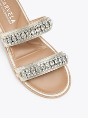 Carvela Gold Lusso Flat Sandals - Image 4 of 5
