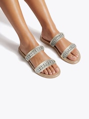 Carvela Gold Lusso Flat Sandals - Image 5 of 5