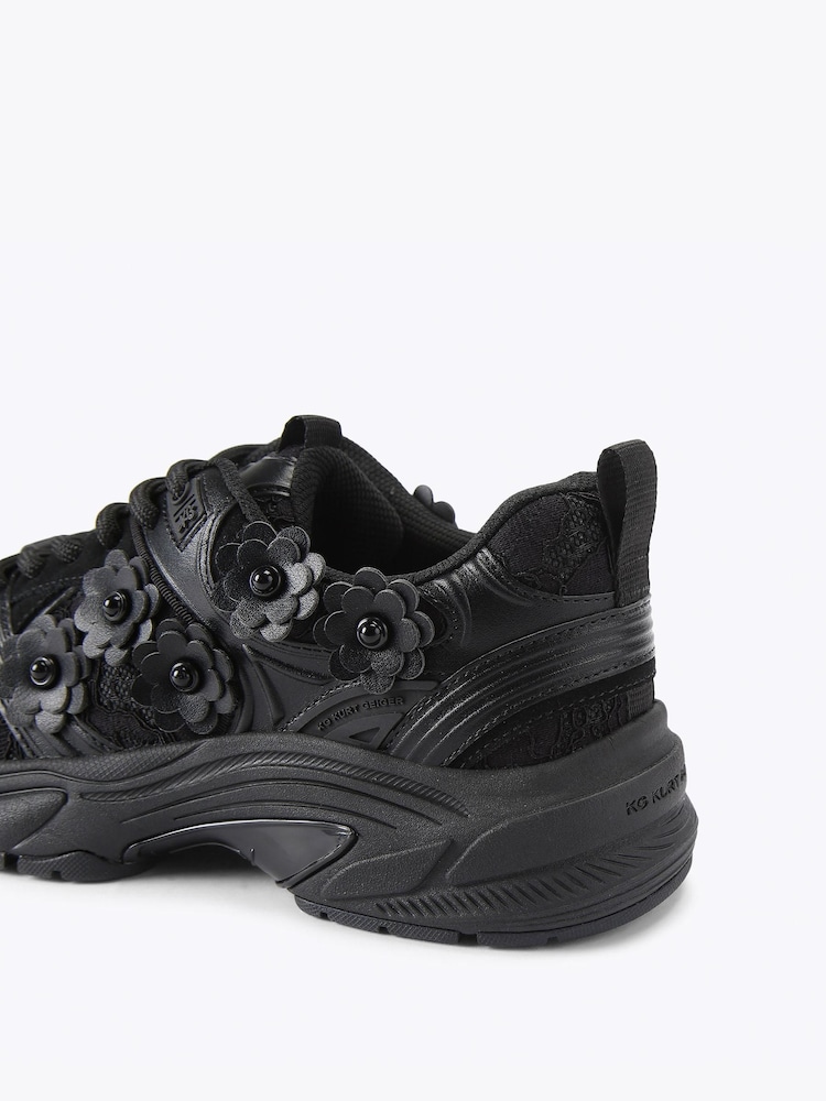 KG Kurt Geiger נעלי ספורט בעיטור פרחים, דגם Lexie - תמונה 5 מתוך 5