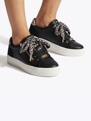 Carvela Black Sorrento Scarf Trainers - Image 1 of 2