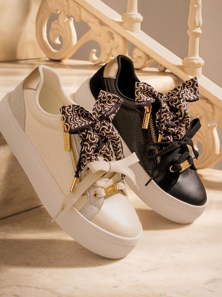 Carvela Black Sorrento Scarf Trainers - Image 2 of 2