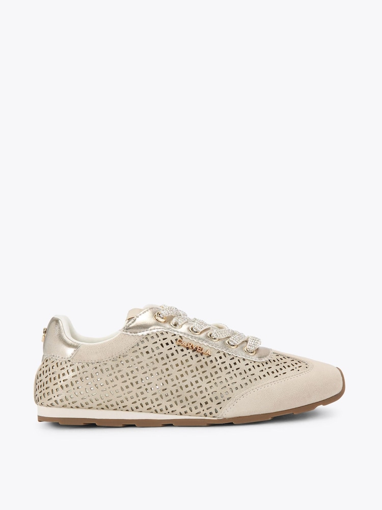 Carvela Gold Tivoli Laser Trainers - Image 1 of 4 Carvela Gold Tivoli Laser Trainers - Image 1 of 4