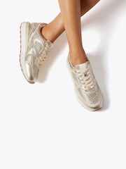 KG Kurt Geiger Gold Lyric Weave Trainers - Image 1 of 1