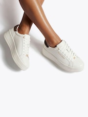 KG Kurt Geiger White LOU Trainers - Image 1 of 1