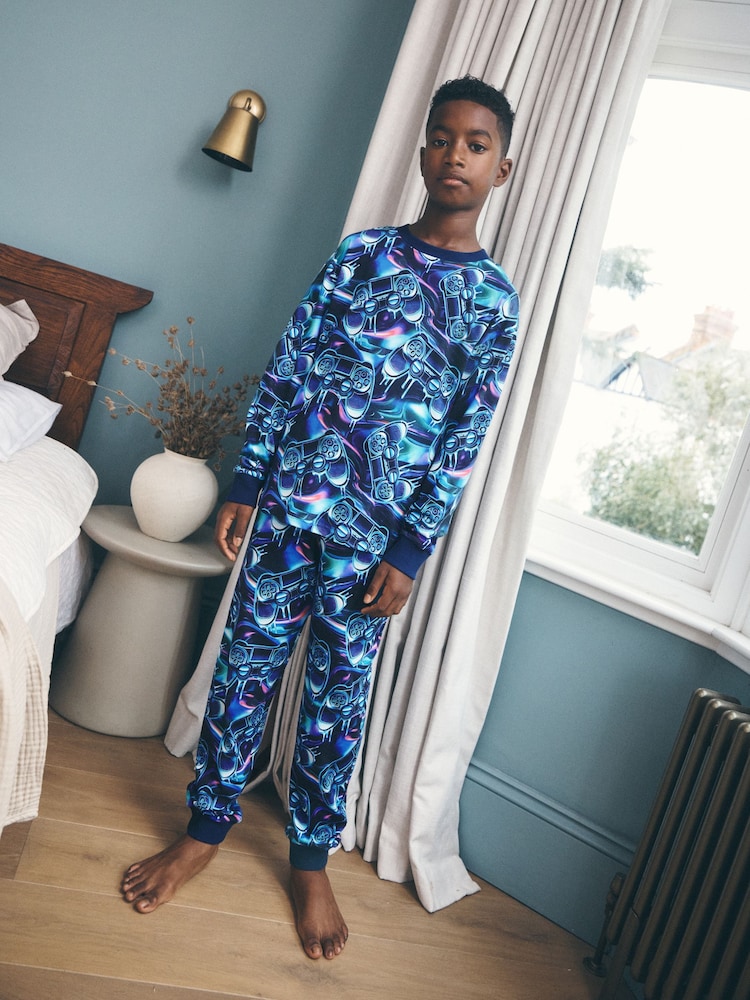 Multi Gamer Single Jogger Pyjamas (3-16yrs) - Image 2 of 8 Multi Gamer Single Jogger Pyjamas (3-16yrs) - Image 2 of 8
