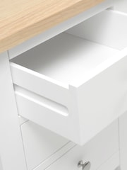 Cotswold Company Pure White Chester 3 Drawer Bedside Table - Image 5 of 5