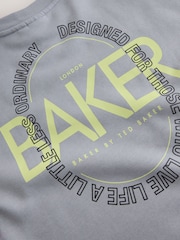 Baker by Ted Baker Grey Tonal Oversized Graphic Sweatshirt and Joggers Set - Image 14 of 16