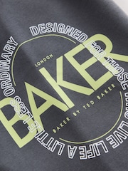 Baker by Ted Baker Grey Tonal Oversized Graphic Sweatshirt and Joggers Set - Image 16 of 16