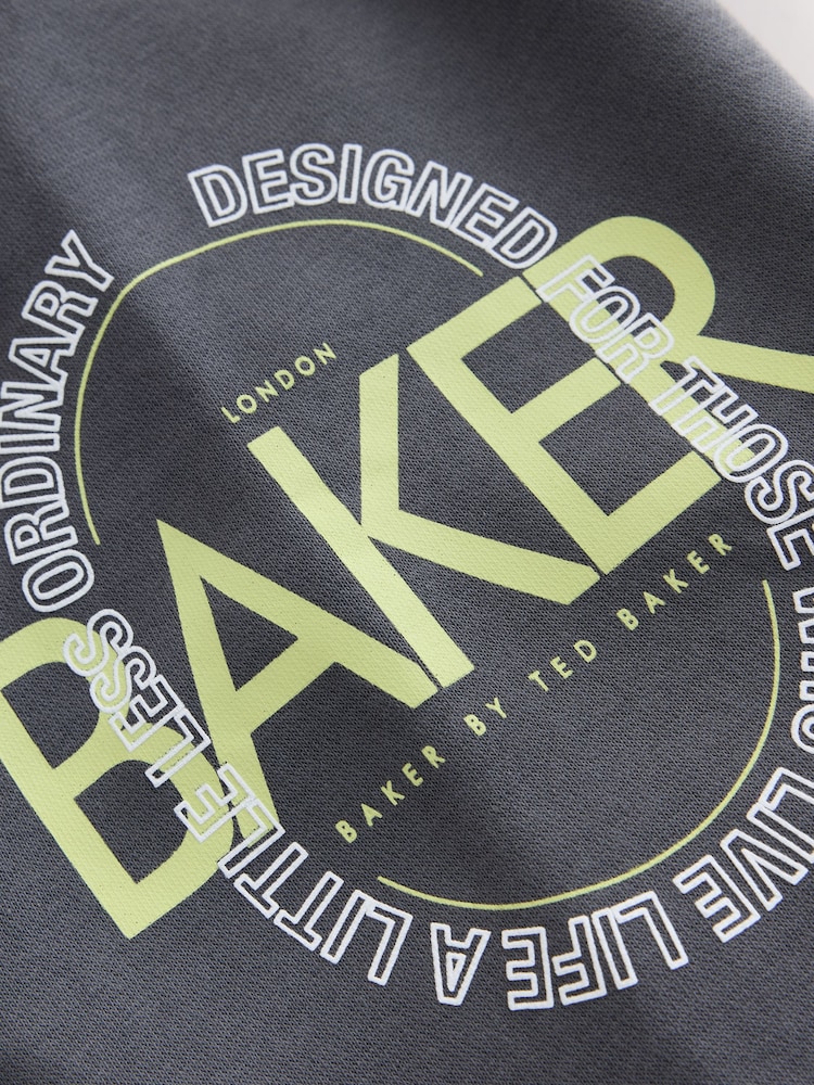 Baker by Ted Baker Grey Tonal Oversized Graphic Sweatshirt and Joggers Set - Image 16 of 16 Baker by Ted Baker Grey Tonal Oversized Graphic Sweatshirt and Joggers Set - Image 16 of 16