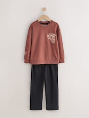 Red/Green Offline Long Sleeve Pyjamas 2 Pack (3-16yrs) - Image 2 of 6