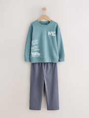 Red/Green Offline Long Sleeve Pyjamas 2 Pack (3-16yrs) - Image 3 of 6