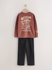 Red/Green Offline Long Sleeve Pyjamas 2 Pack (3-16yrs) - Image 4 of 6