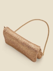 Sosandar Metallic Woven Clutch Bag - Image 4 of 5