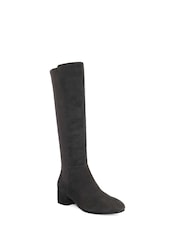 Dune London Grey Standard Fit Tayla Smart Stretch High Leg Boots - Image 2 of 5