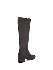 Dune London Grey Standard Fit Tayla Smart Stretch High Leg Boots - Image 3 of 5