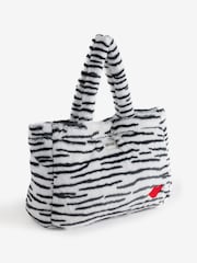 Eleanor Bowmer Zebra Fur Tote Bag - Image 1 of 5