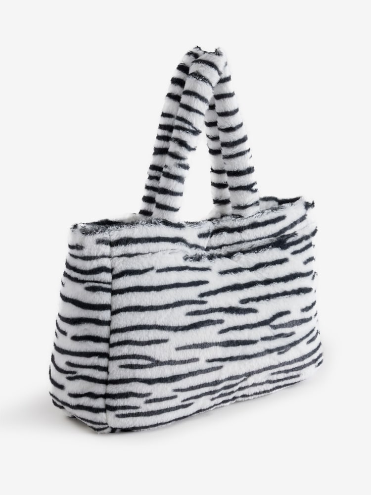 Eleanor Bowmer Zebra Fur Tote Bag - Image 2 of 5