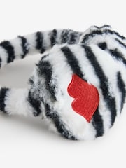 Eleanor Bowmer Zebra Fur Earmuffs - Image 4 of 5