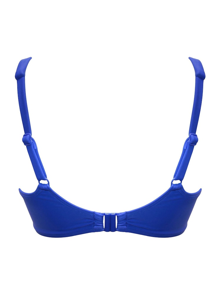 Pour Moi Ultramarine Non Wired Free Spirit Bikini Top - Image 4 of 4 Pour Moi Ultramarine Non Wired Free Spirit Bikini Top - Image 4 of 4