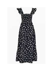 Pour Moi Black/White Lucy Poplin Tiered Maxi Dress - Image 4 of 4